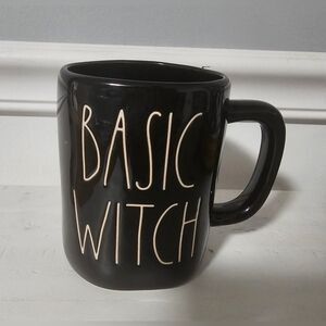 Rae Dunn Halloween Mug Vintage Black Basic Witch